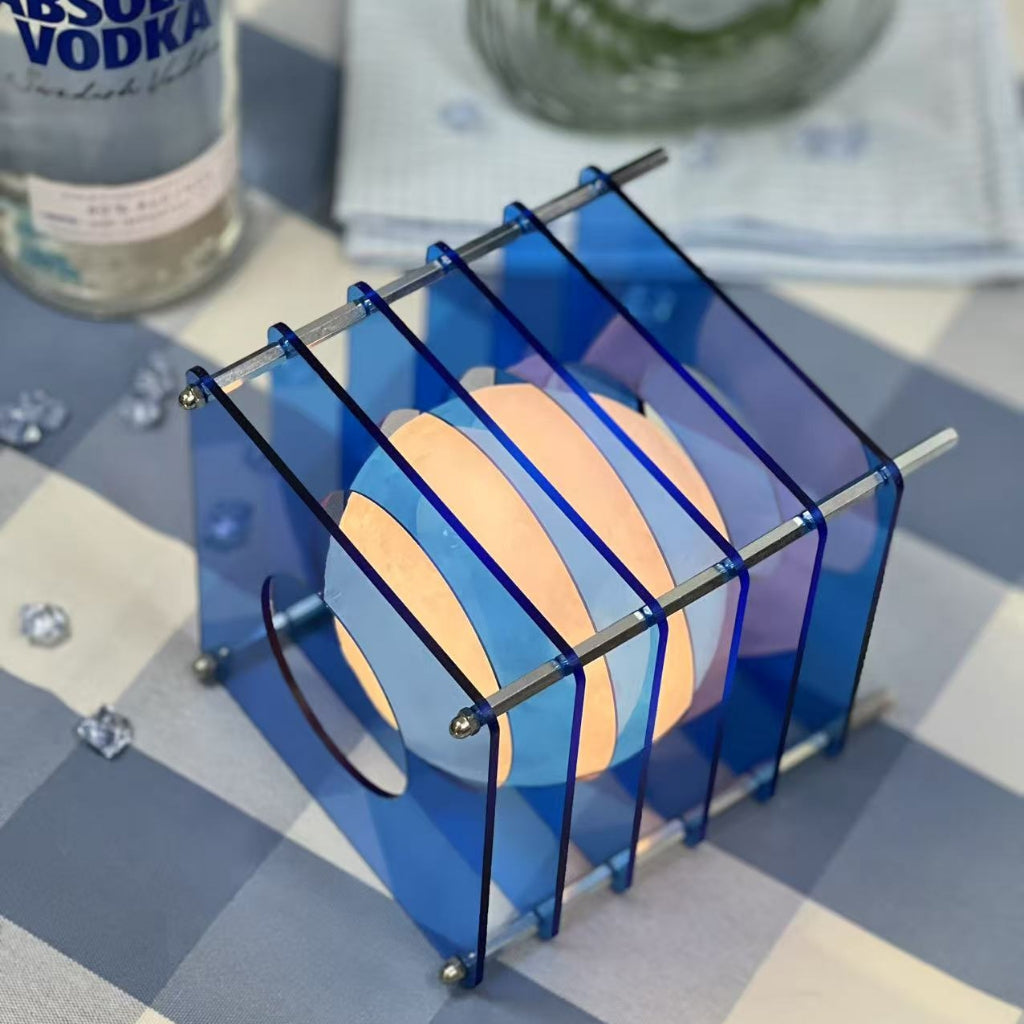 Ánh Sáng Hoàng Hôn Nghệ Thuật Hiện Đại Đèn Hình Học Sáng Tạo Nhiều Lớp acrylic Đèn Trang Trí Ấm Áp Không Khí Nguồn Ánh Sáng