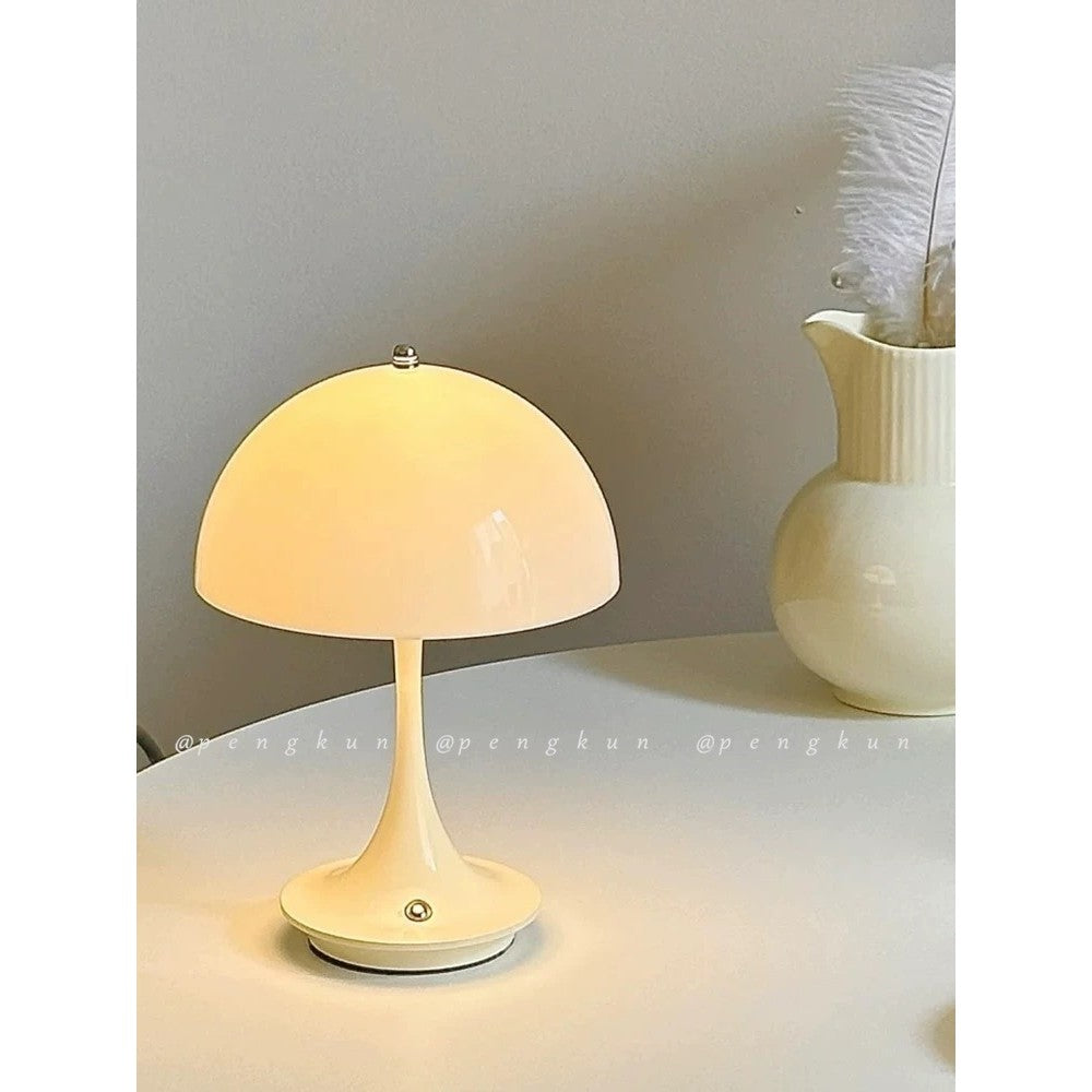 Đan Mạch Pantella Đèn Bàn Sạc Không Dây Di Động Kem Phong Cách Nấm Đèn Phòng Ngủ Đầu Giường Bầu Không Khí Đèn Nhỏ