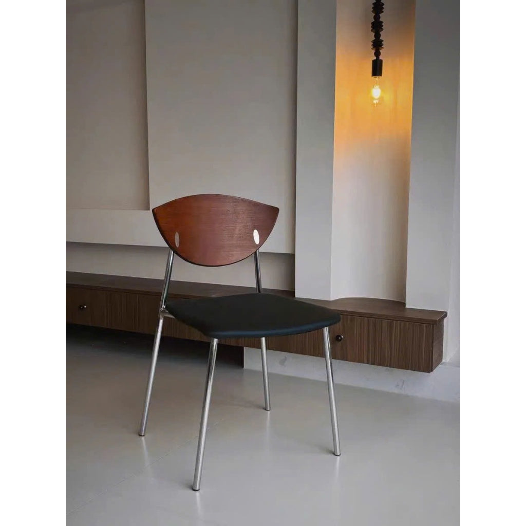 Ghế có tựa, ghế ăn nệm da êm ái, ghế quán cafe phong cách Bắc Âu