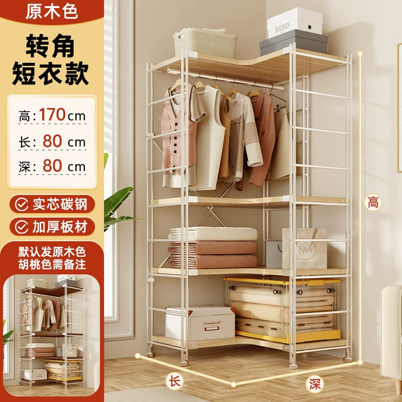 Tủ Quần Áo Góc Kiểu Nhật, Giá Để Đồ Nhiều Tầng, Giá Treo Quần Áo Ở Góc Phòng Khách