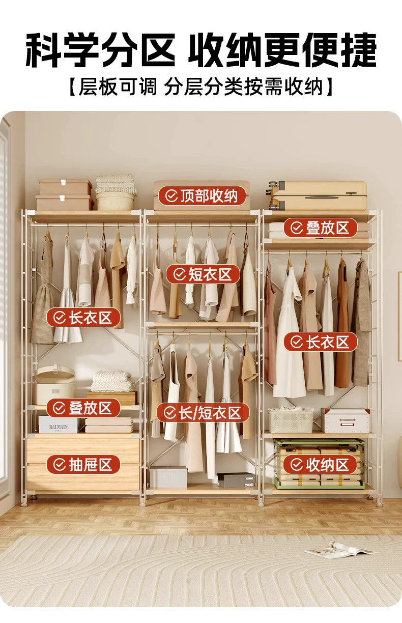 Tủ Quần Áo Góc Kiểu Nhật, Giá Để Đồ Nhiều Tầng, Giá Treo Quần Áo Ở Góc Phòng Khách