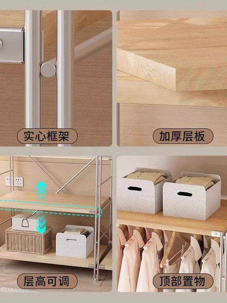 Tủ Quần Áo Góc Kiểu Nhật, Giá Để Đồ Nhiều Tầng, Giá Treo Quần Áo Ở Góc Phòng Khách