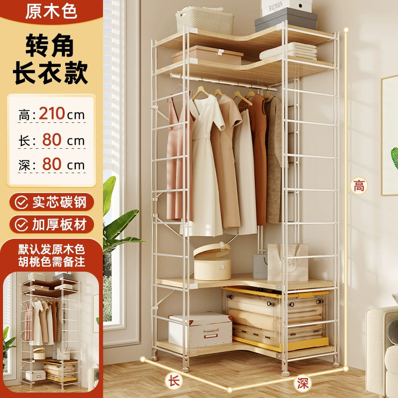 Tủ Quần Áo Góc Kiểu Nhật, Giá Để Đồ Nhiều Tầng, Giá Treo Quần Áo Ở Góc Phòng Khách