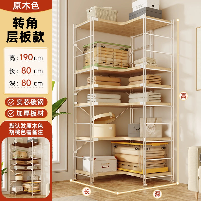 Tủ Quần Áo Góc Kiểu Nhật, Giá Để Đồ Nhiều Tầng, Giá Treo Quần Áo Ở Góc Phòng Khách