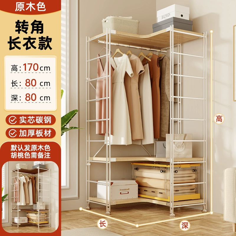 Tủ Quần Áo Góc Kiểu Nhật, Giá Để Đồ Nhiều Tầng, Giá Treo Quần Áo Ở Góc Phòng Khách