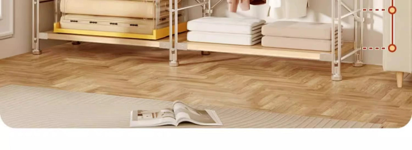 Tủ Quần Áo Góc Kiểu Nhật, Giá Để Đồ Nhiều Tầng, Giá Treo Quần Áo Ở Góc Phòng Khách