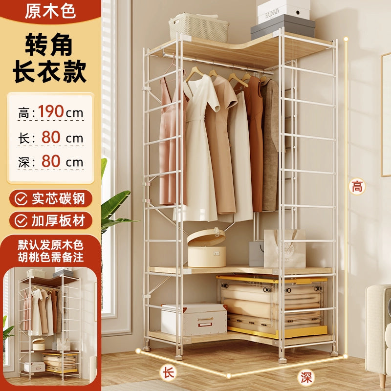 Tủ Quần Áo Góc Kiểu Nhật, Giá Để Đồ Nhiều Tầng, Giá Treo Quần Áo Ở Góc Phòng Khách