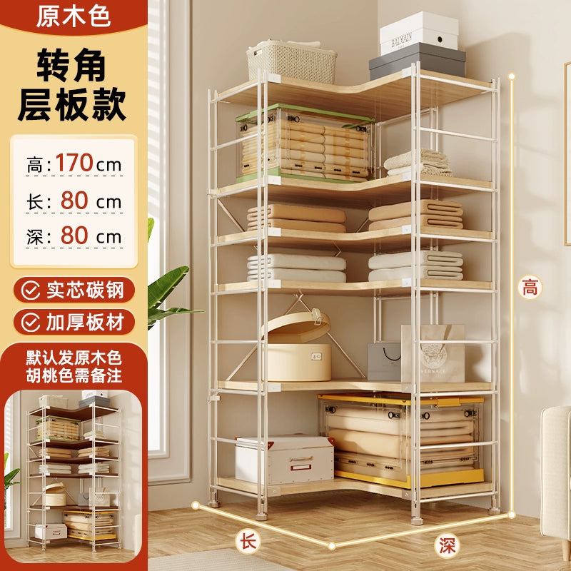 Tủ Quần Áo Góc Kiểu Nhật, Giá Để Đồ Nhiều Tầng, Giá Treo Quần Áo Ở Góc Phòng Khách