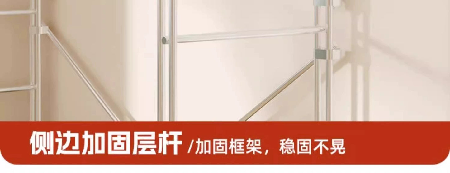 Tủ Quần Áo Góc Kiểu Nhật, Giá Để Đồ Nhiều Tầng, Giá Treo Quần Áo Ở Góc Phòng Khách