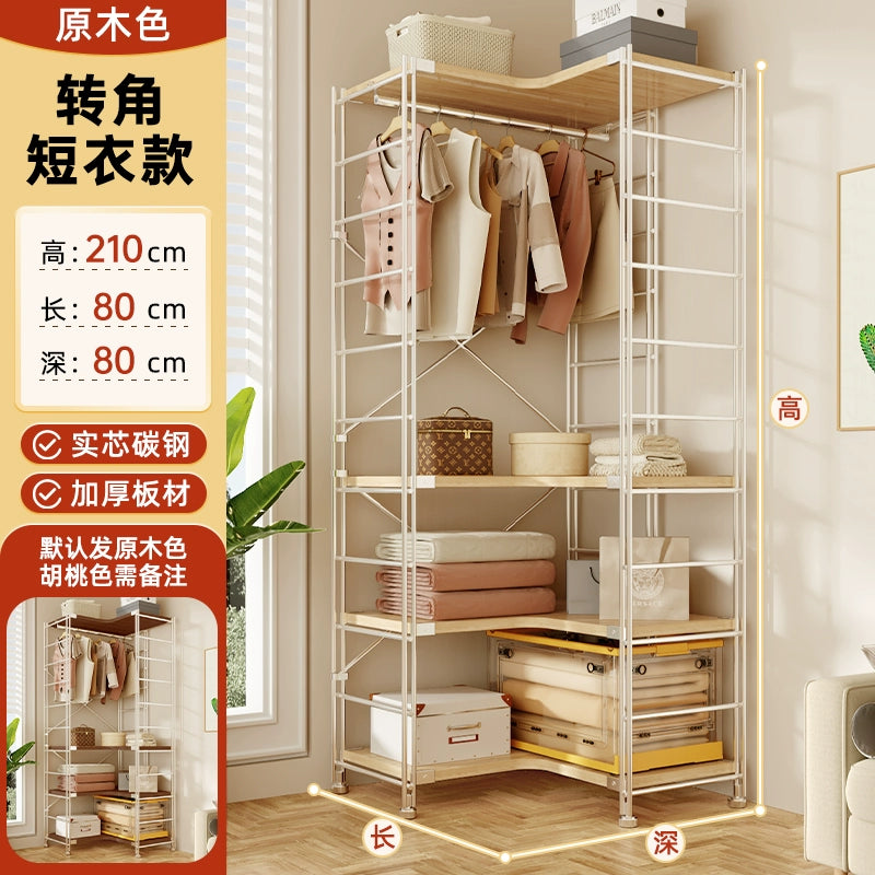 Tủ Quần Áo Góc Kiểu Nhật, Giá Để Đồ Nhiều Tầng, Giá Treo Quần Áo Ở Góc Phòng Khách