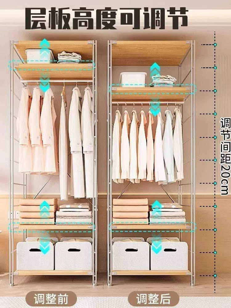 Tủ Quần Áo Góc Kiểu Nhật, Giá Để Đồ Nhiều Tầng, Giá Treo Quần Áo Ở Góc Phòng Khách