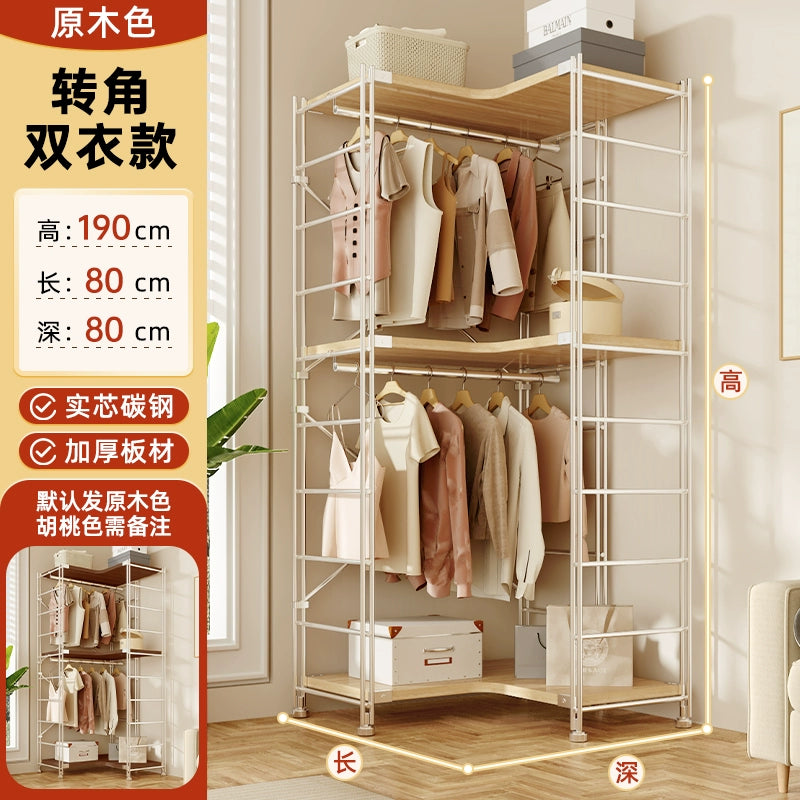 Tủ Quần Áo Góc Kiểu Nhật, Giá Để Đồ Nhiều Tầng, Giá Treo Quần Áo Ở Góc Phòng Khách