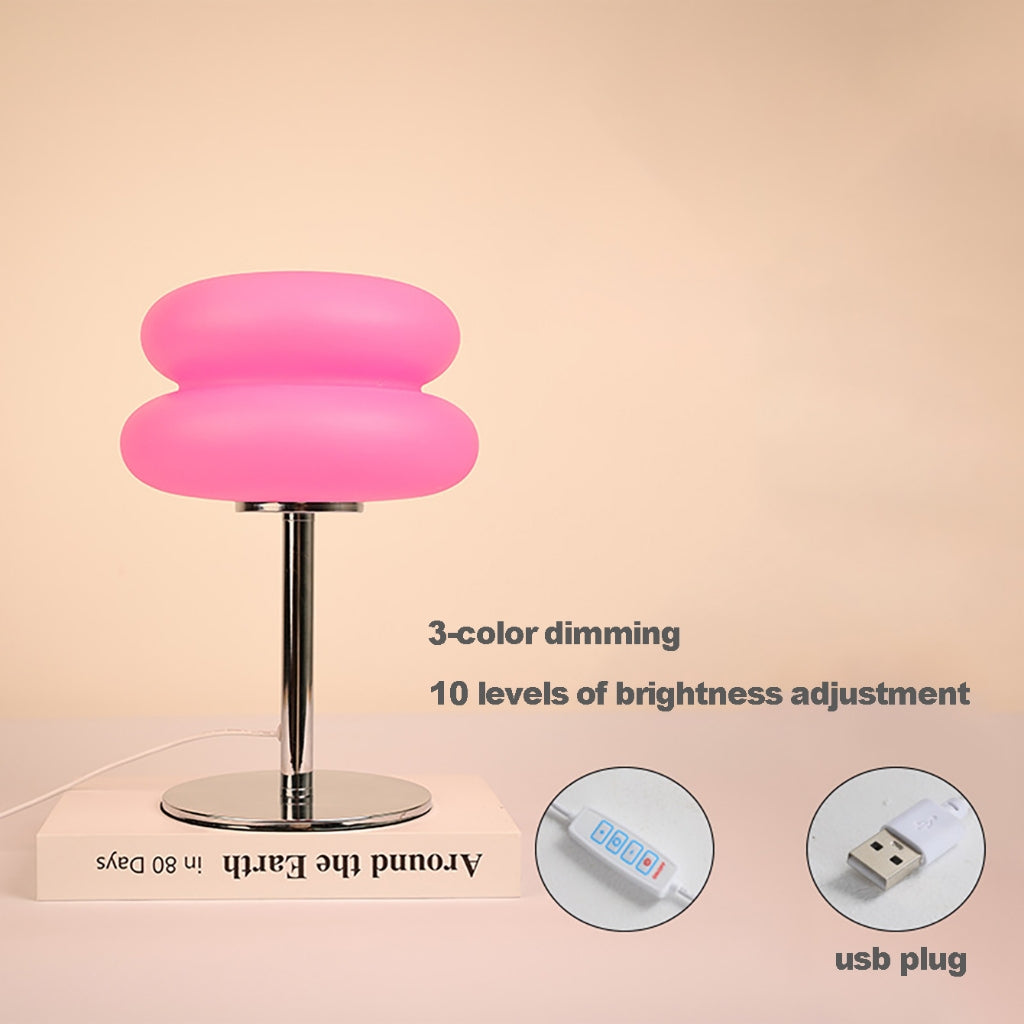 Đèn bàn Bauhaus Đèn nấm USB cắm ba màu mờ đèn đầu giường
