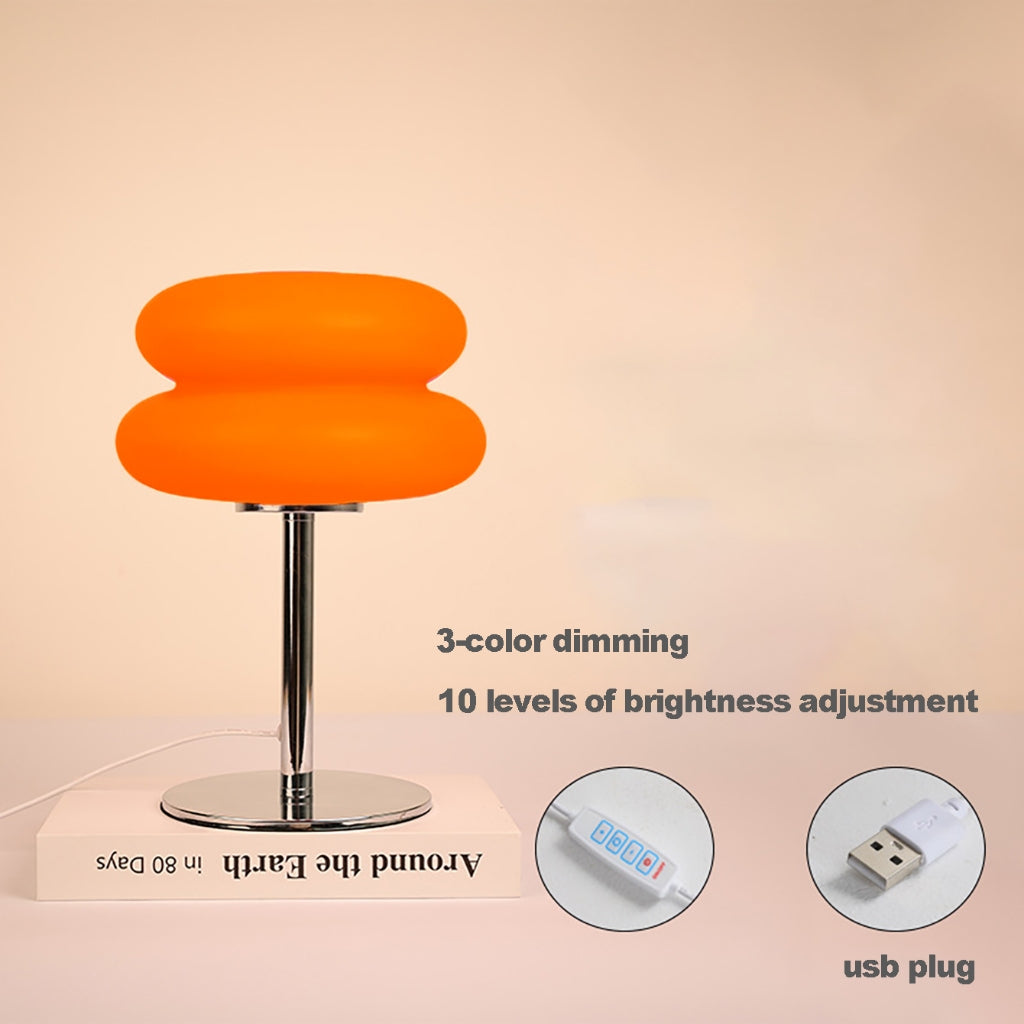 Đèn bàn Bauhaus Đèn nấm USB cắm ba màu mờ đèn đầu giường