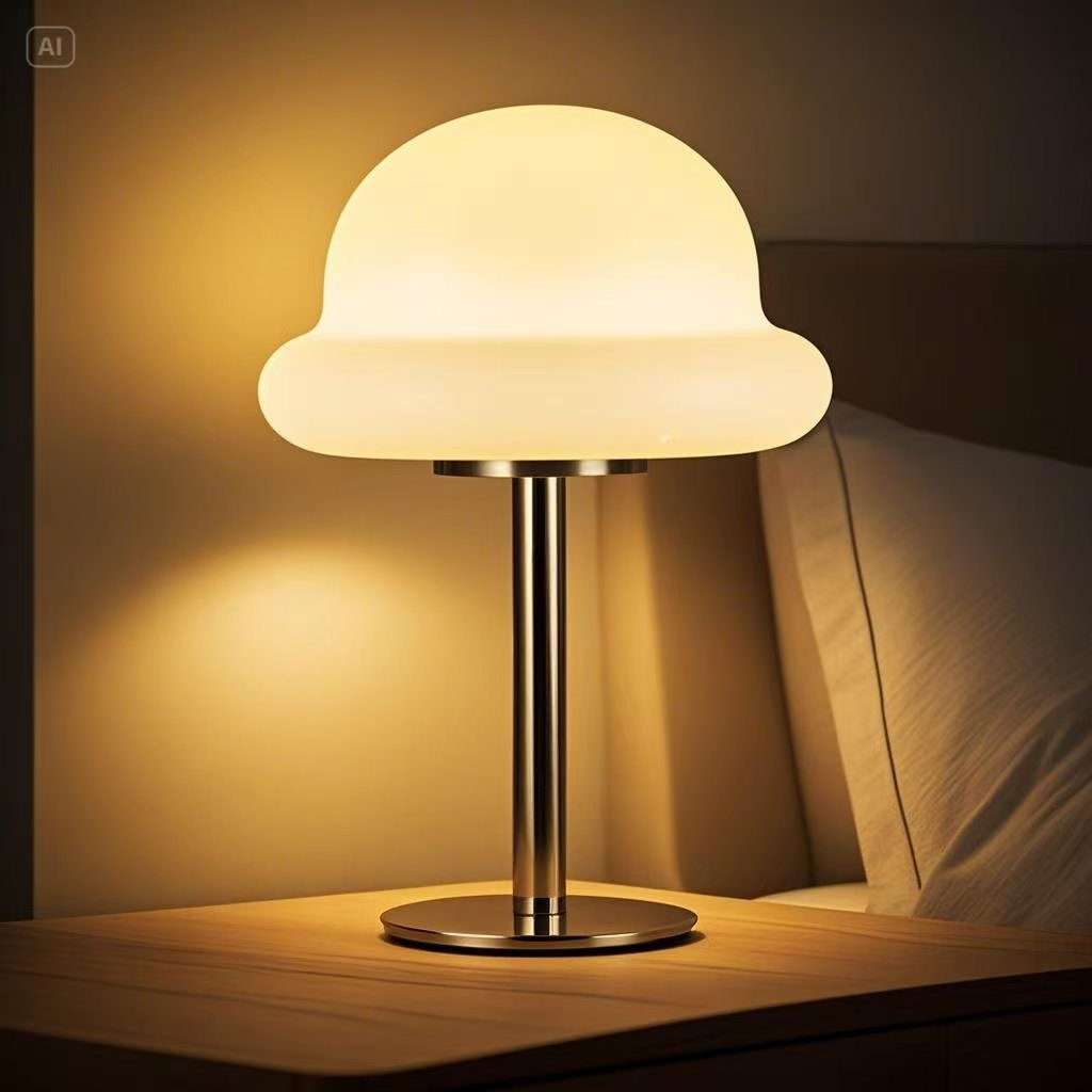Đèn bàn Bauhaus Đèn nấm USB cắm ba màu mờ đèn đầu giường