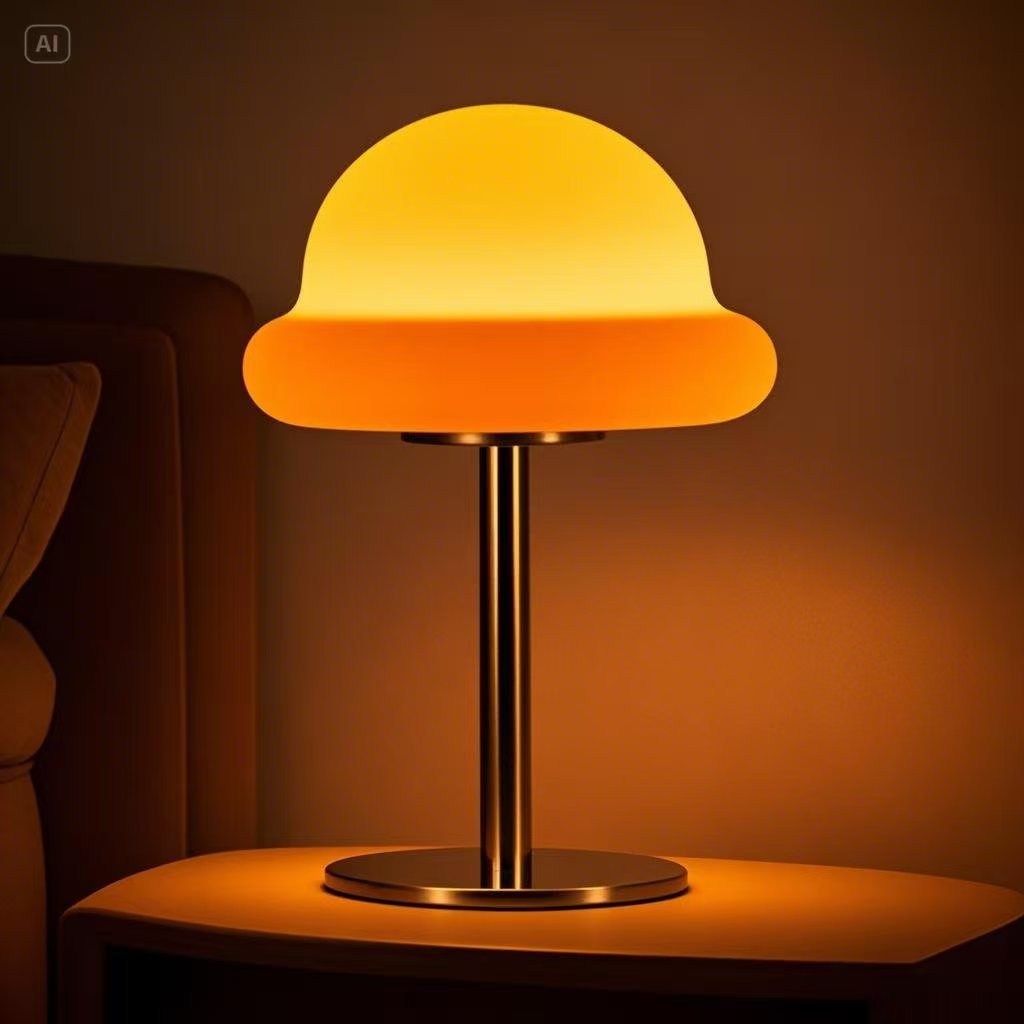 Đèn bàn Bauhaus Đèn nấm USB cắm ba màu mờ đèn đầu giường