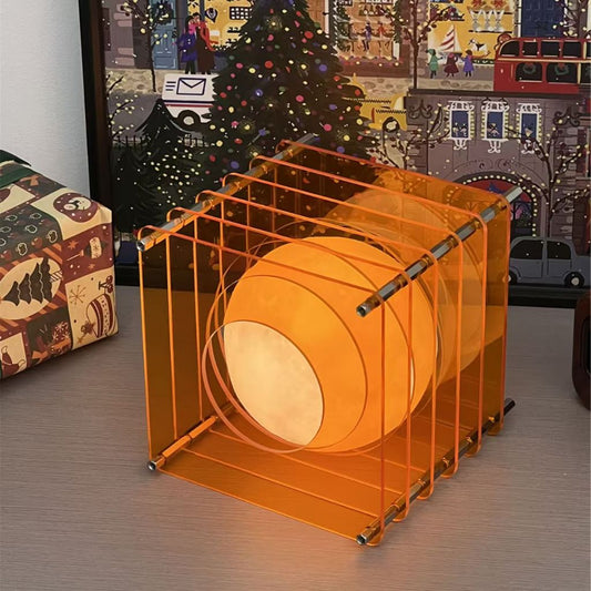 Ánh Sáng Hoàng Hôn Nghệ Thuật Hiện Đại Đèn Hình Học Sáng Tạo Nhiều Lớp acrylic Đèn Trang Trí Ấm Áp Không Khí Nguồn Ánh Sáng