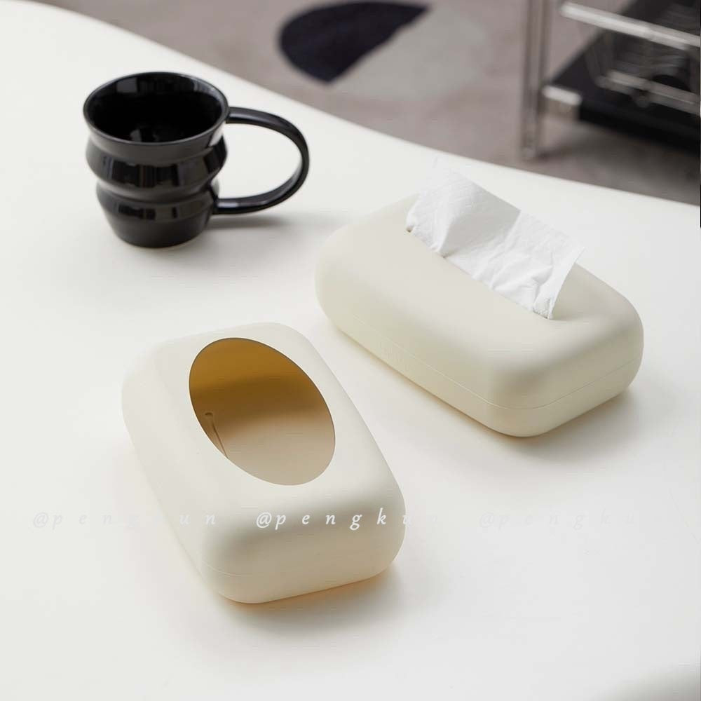 Hộp Đựng Khăn Giấy Bằng silicone Thiết Kế Đơn Giản Sáng Tạo