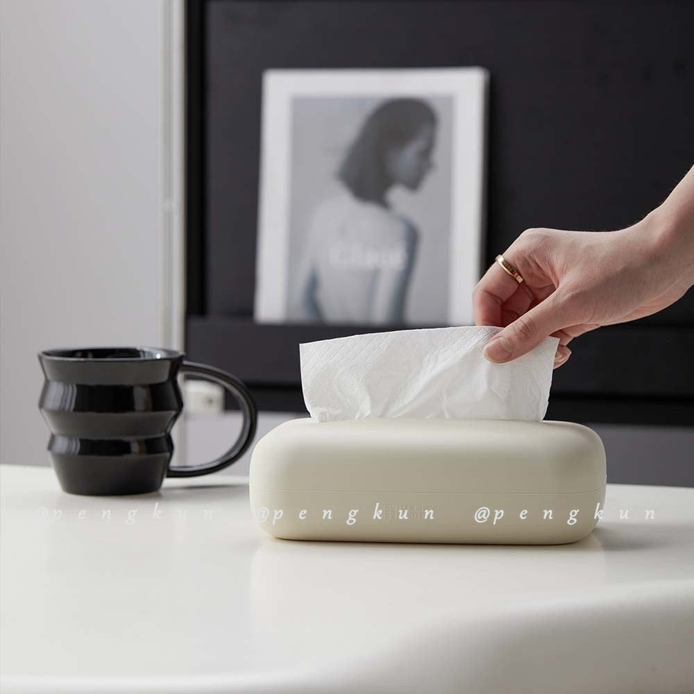 Hộp Đựng Khăn Giấy Bằng silicone Thiết Kế Đơn Giản Sáng Tạo