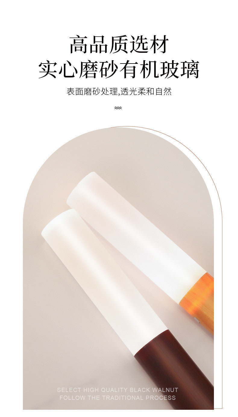 Đèn cảm biến gậy gỗ Ánh sáng lối vào khi mọi người đến Cảm biến cơ thể con người thông minh Đèn ngủ Sạc lối vào Đèn tường đầu giường