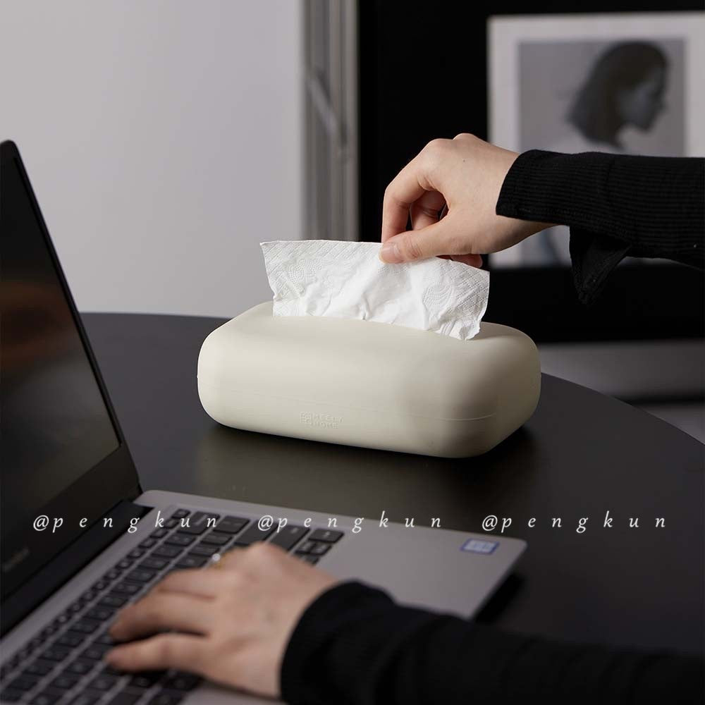Hộp Đựng Khăn Giấy Bằng silicone Thiết Kế Đơn Giản Sáng Tạo