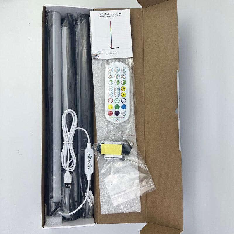 [Chính Hãng] Đèn Led đứng góc tường ARGB Có remote, cảm biến nhạc lắp ghép di chuyển dễ dàng, trang trí phòng.