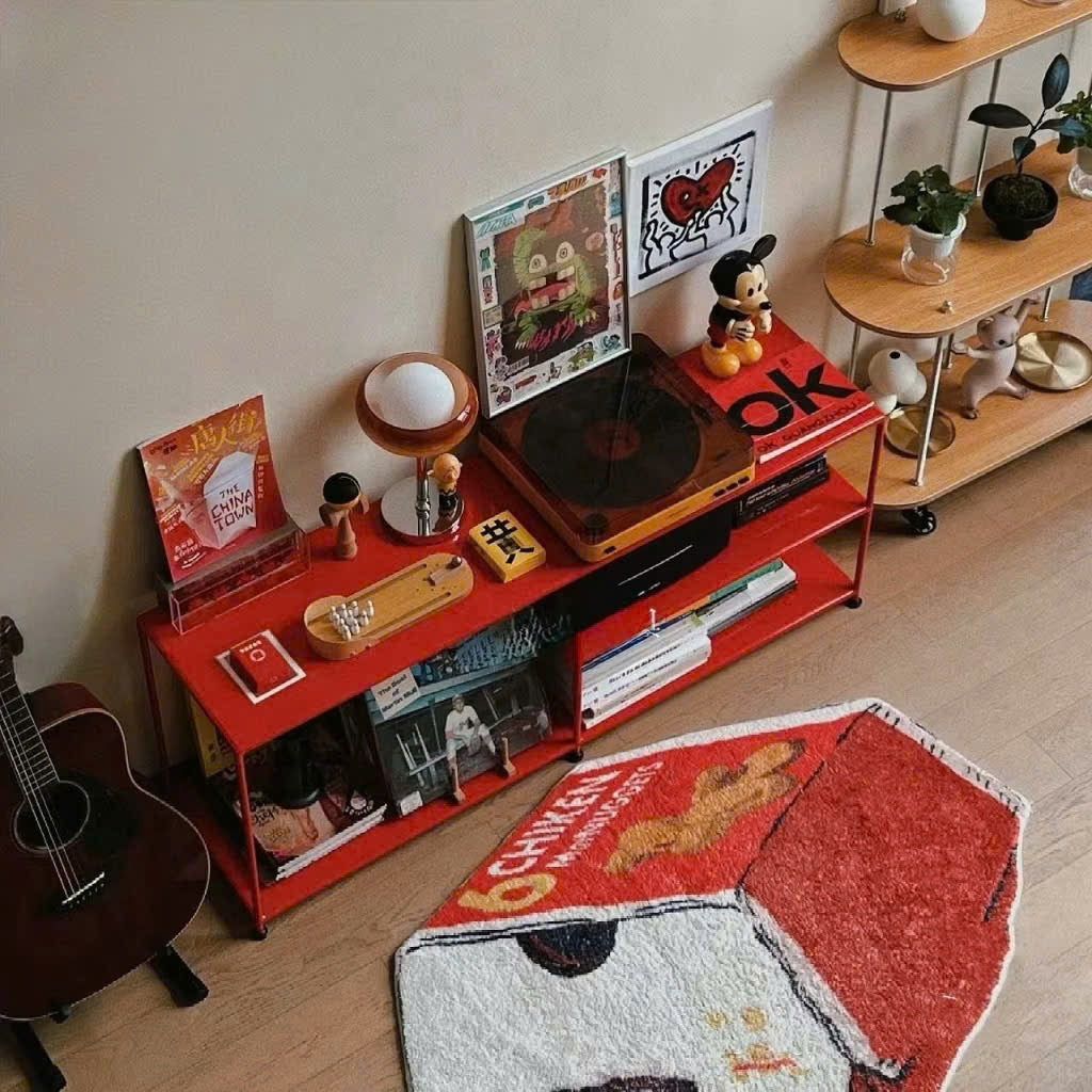 Tủ kệ đựng đồ hỗ trợ đặt màu theo yêu cầu phong cách tối giản ins VIDEO TỰ QUAY