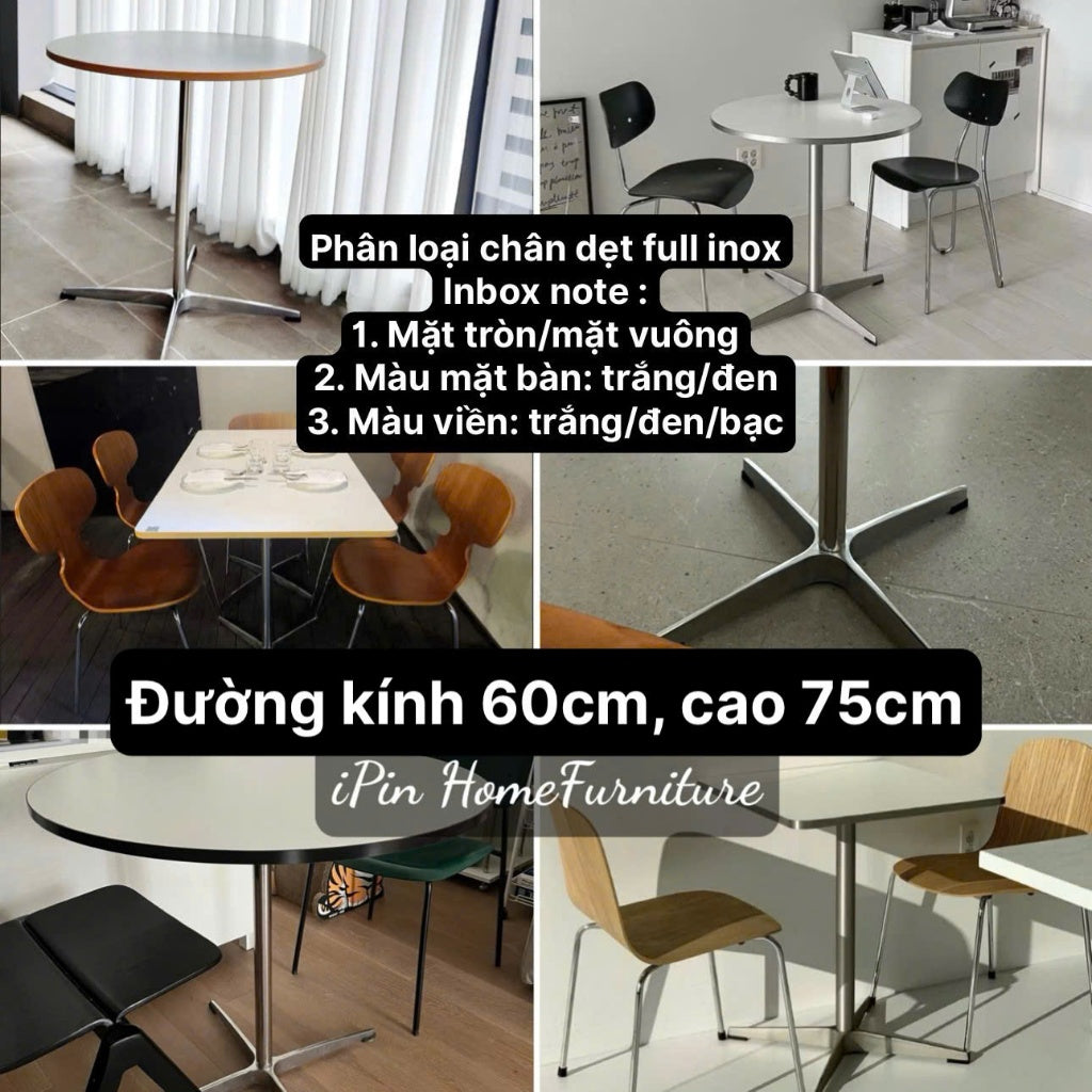 CÓ SẴN- Bàn tròn Eames thiết kế hiện đại cao cấp phong cách Bắc Âu VIDEO TỰ QUAY