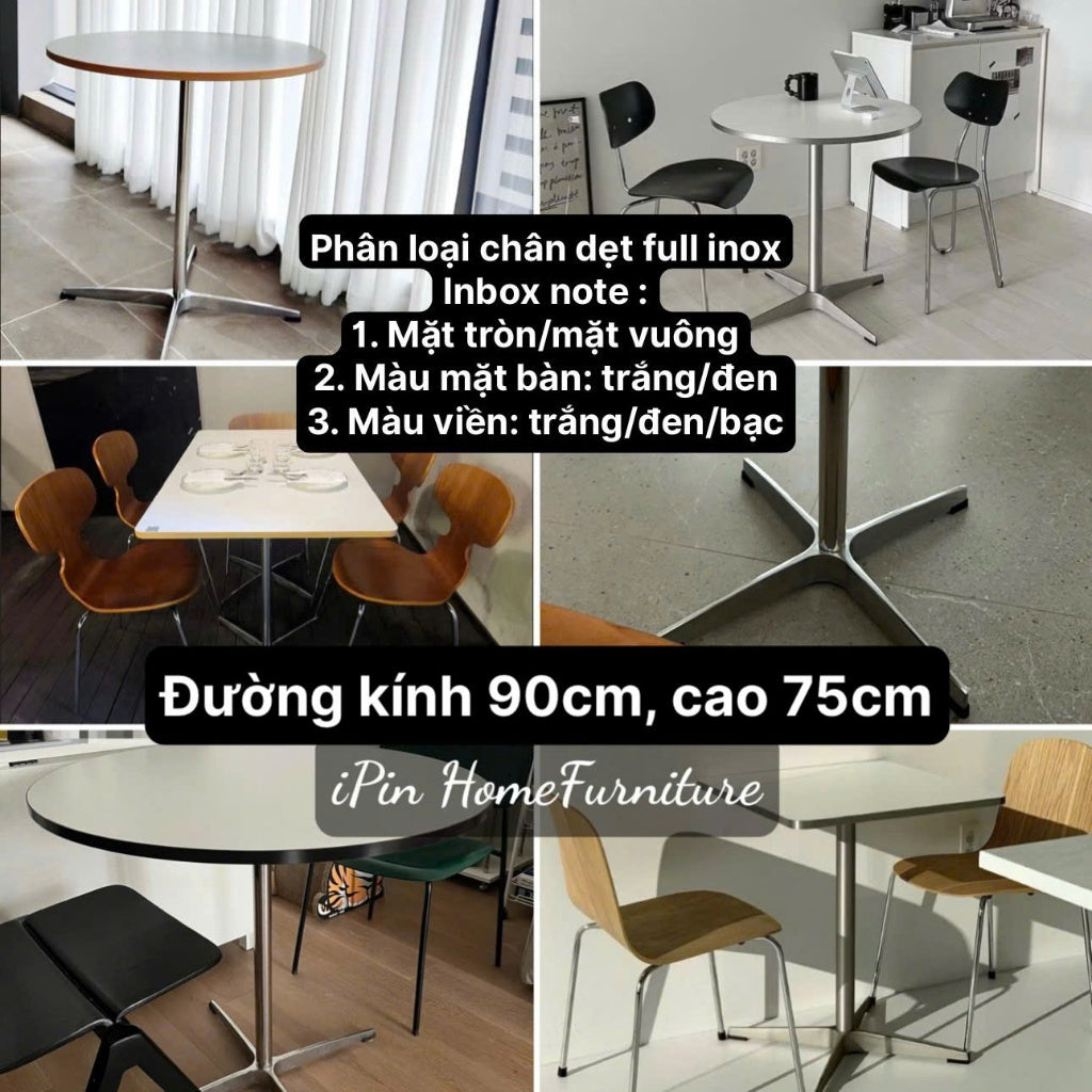 CÓ SẴN- Bàn tròn Eames thiết kế hiện đại cao cấp phong cách Bắc Âu VIDEO TỰ QUAY