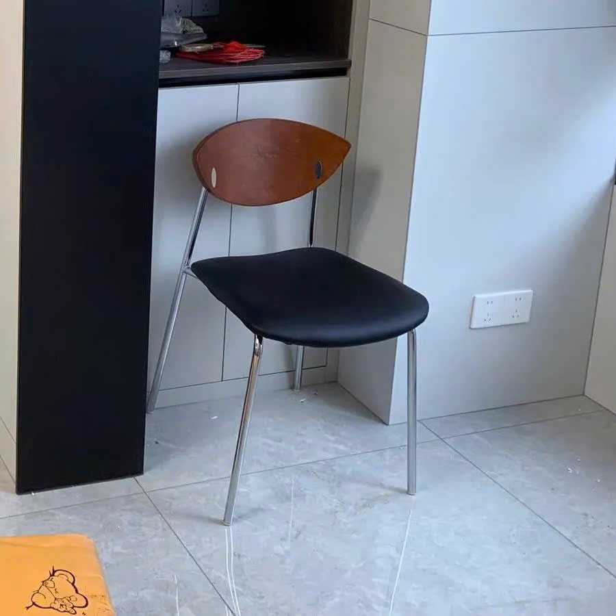 Ghế có tựa,  ghế ăn nệm da êm ái, ghế quán cafe phong cách Bắc Âu