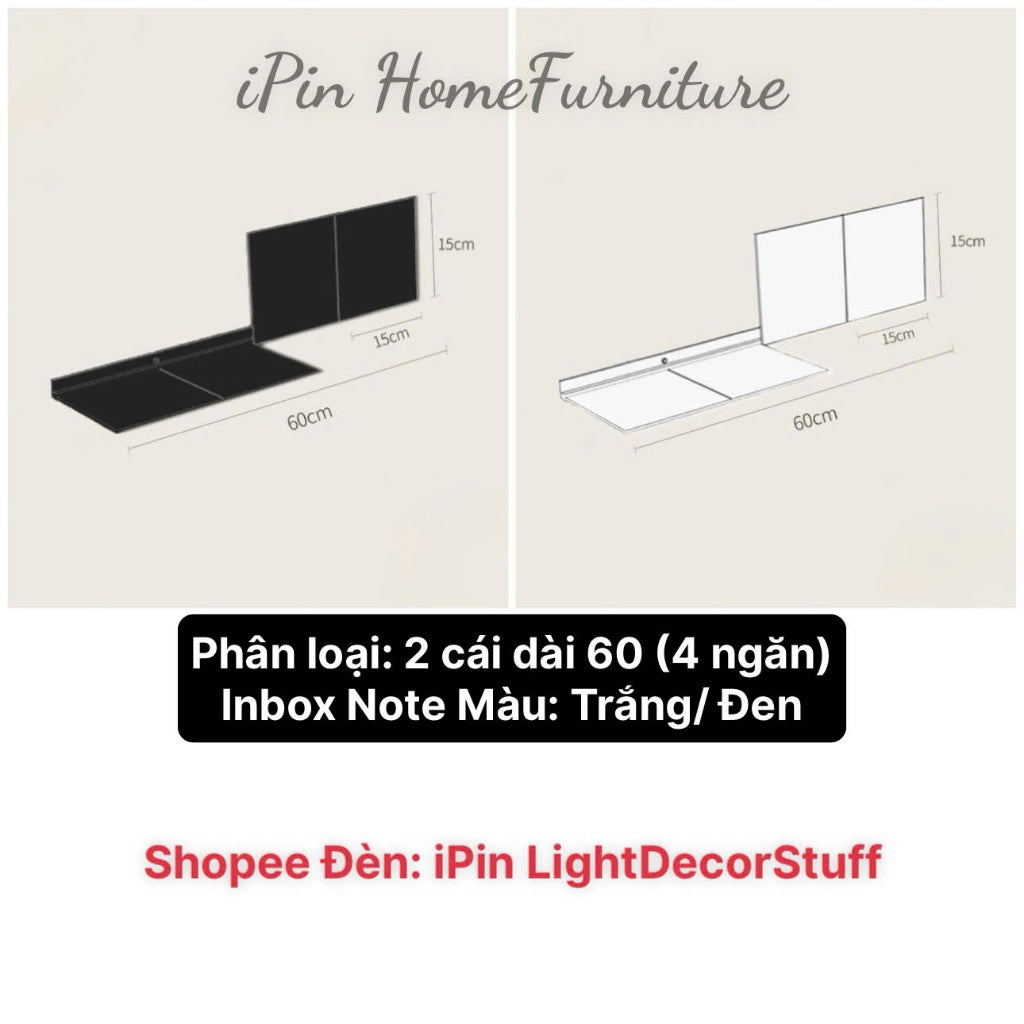 Kệ giá gắn tường phong cách tối giản, kệ đựng đồ gấp mở tùy ý hiện đại ins KÈM ẢNH THẬT