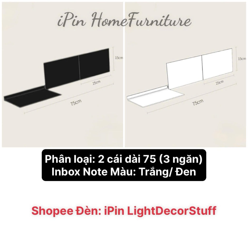 Kệ giá gắn tường phong cách tối giản, kệ đựng đồ gấp mở tùy ý hiện đại ins KÈM ẢNH THẬT