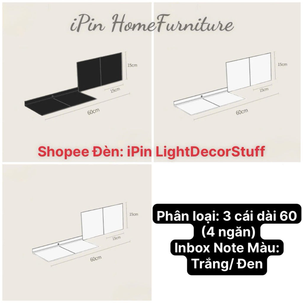 Kệ giá gắn tường phong cách tối giản, kệ đựng đồ gấp mở tùy ý hiện đại ins KÈM ẢNH THẬT