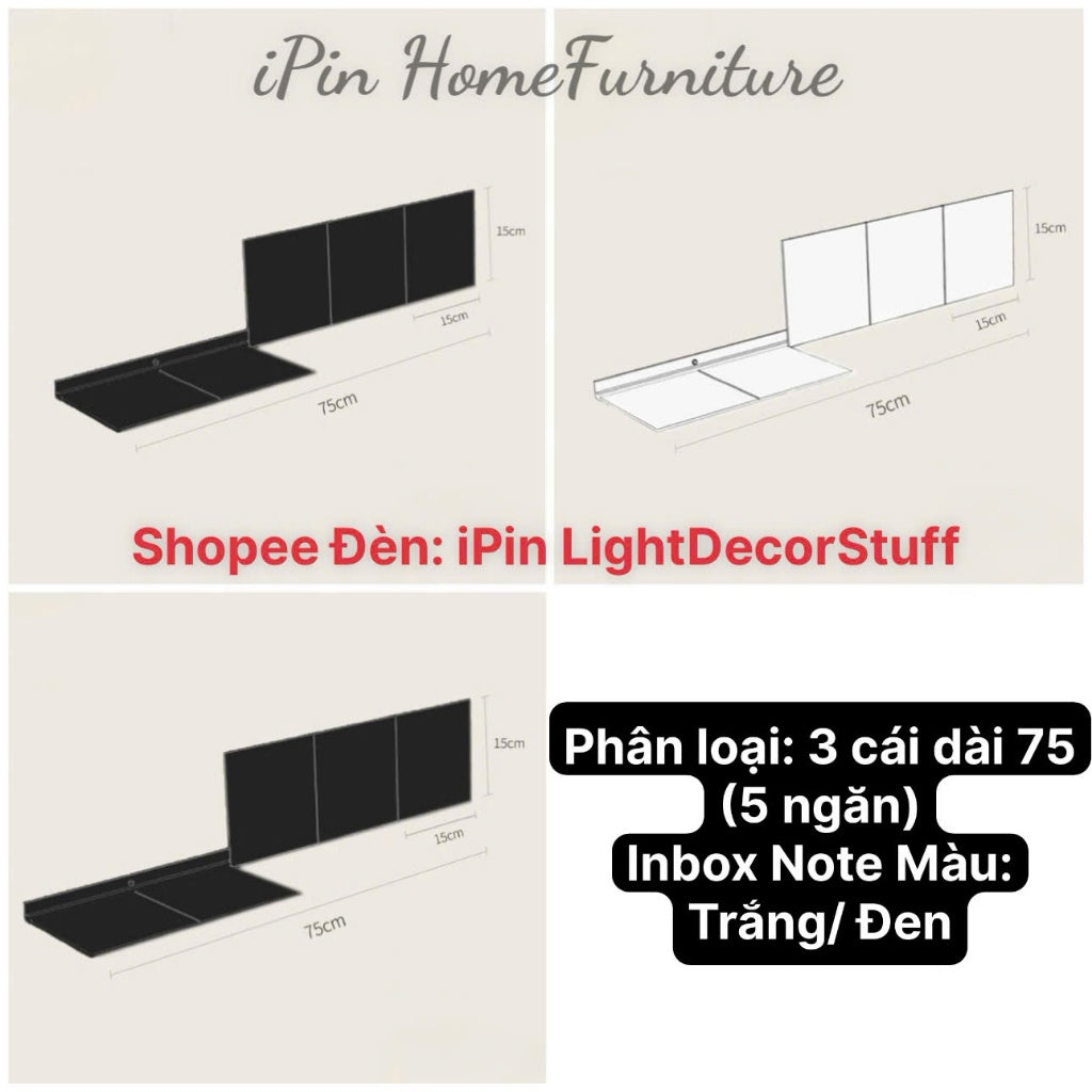 Kệ giá gắn tường phong cách tối giản, kệ đựng đồ gấp mở tùy ý hiện đại ins KÈM ẢNH THẬT